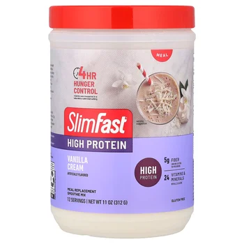 High Protein, Meal Replacement Smoothie Mix, Vanilla Cream, 11 oz (312 g)