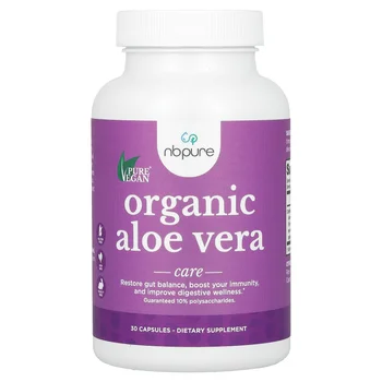 Organic Aloe Vera, 300 mg , 30 Capsules