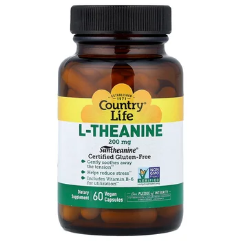 L-Theanine, 200 mg, 60 Vegan Capsules