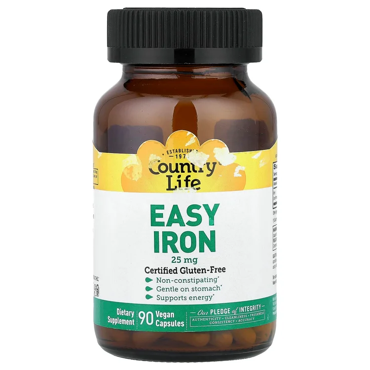 Easy Iron, 25 mg, 90 Vegan Capsules image 1