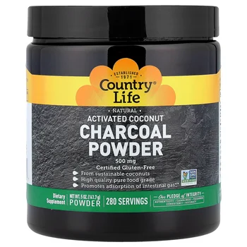 Activated Coconut Charcoal Powder, 500 mg, 5 oz (141.7 g)