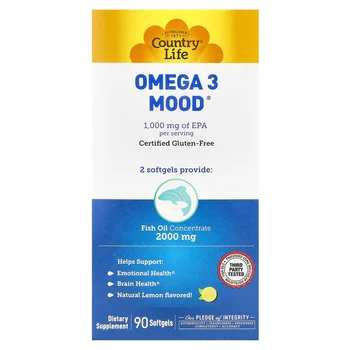 Omega 3 Mood®, Natural Lemon, 90 Softgels