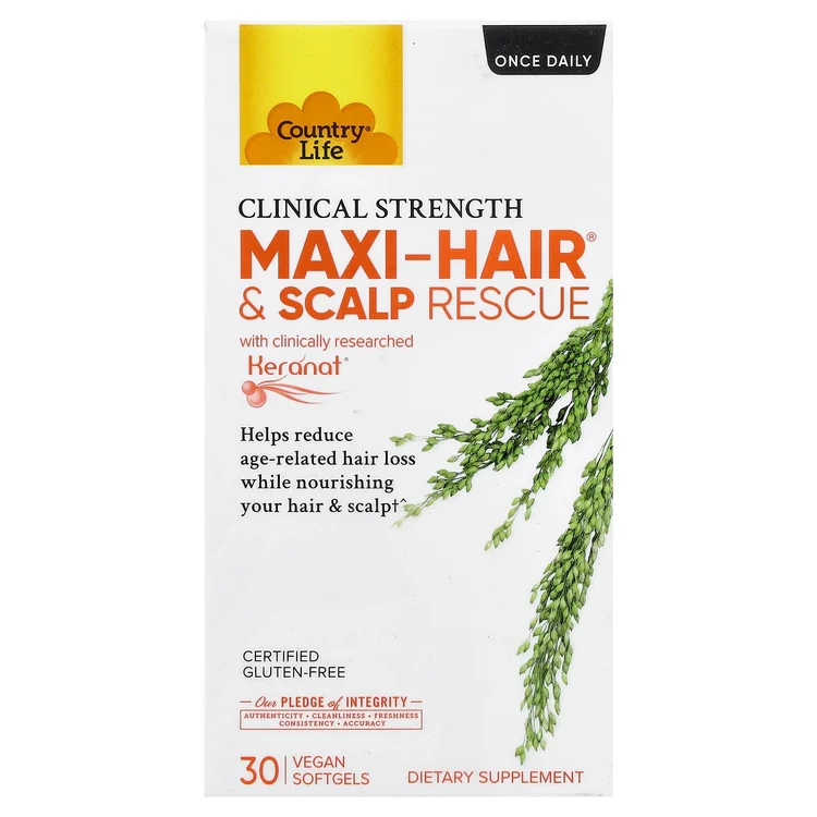 Maxi-Hair® & Scalp Rescue, Clinical Strength, 30 Vegan Softgels image 1
