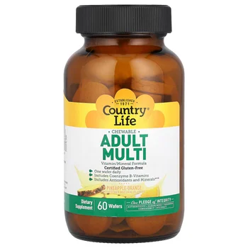 Chewable Adult Multi, Pineapple-Orange, 60 Wafers