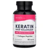 Keratin Hair Volumizer + Collagen Peptides, 60 Capsules image 1