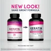 Keratin Hair Volumizer + Collagen Peptides, 60 Capsules image 3