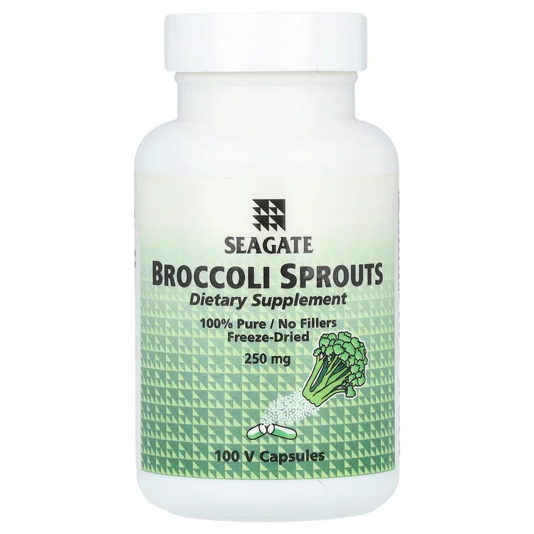 Broccoli Sprouts, 250 mg, 100 V Capsules image 1