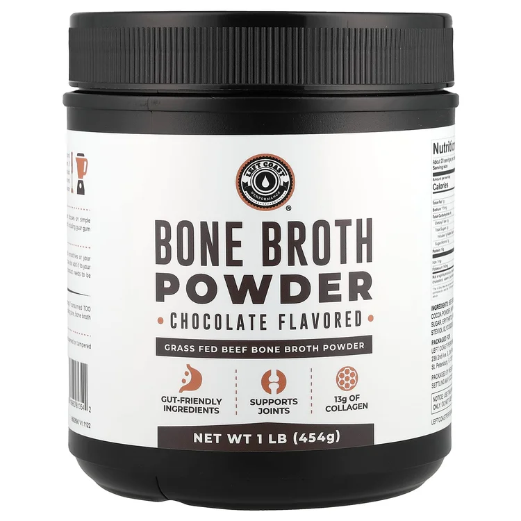 Bone Broth Powder, Chocolate, 1 lb (454 g) image 1