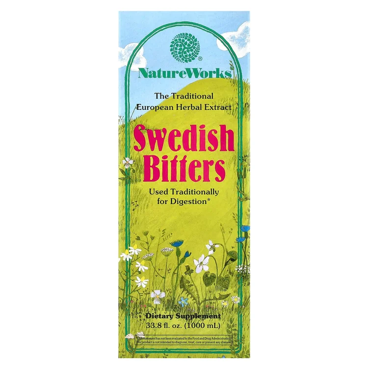 NatureWorks, Swedish Bitters, 33.8 fl oz (1,000 ml) image 1