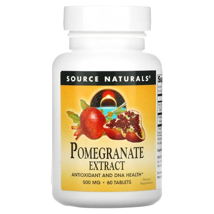 Pomegranate Extract, 500 mg, 60 Tablets image 1