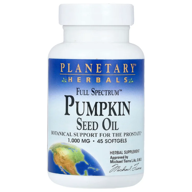 Full Spectrum™ Pumpkin Seed Oil, 1,000 mg, 45 Softgels image 1