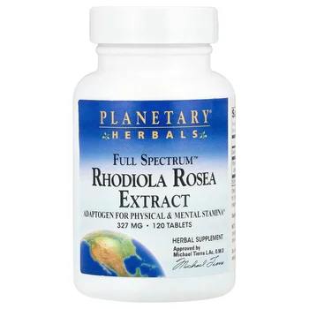 Full Spectrum™ Rhodiola Rosea Extract, 120 Tablets (327 mg per Tablet)