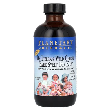 Dr. Tierra's Wild Cherry Bark Syrup For Kids, Wild Cherry, 8 fl oz (236.56 ml)