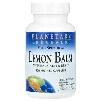 Full Spectrum™ Lemon Balm, 60 Capsules (500 mg per Capsule)