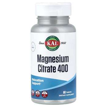 Magnesium Citrate 400, 60 Tablets (200 mg per Tablet)