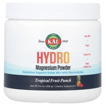 Hydro Magnesium Powder, Tropical Fruit Punch, 9.4 oz (268 g)