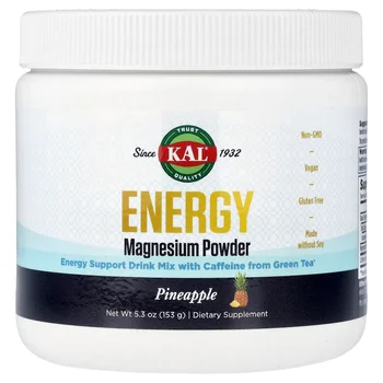 Energy Magnesium Powder, Pineapple, 5.3 oz (153 g)