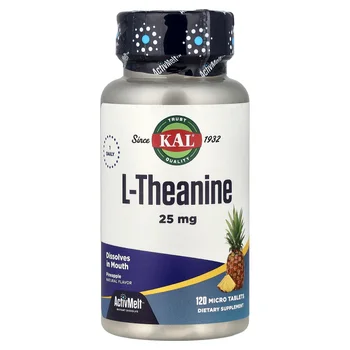 L-Theanine, Pineapple, 25 mg, 120 Micro Tablets
