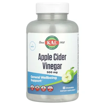 Apple Cider Vinegar, Green Apple, 500 mg, 60 Chewables