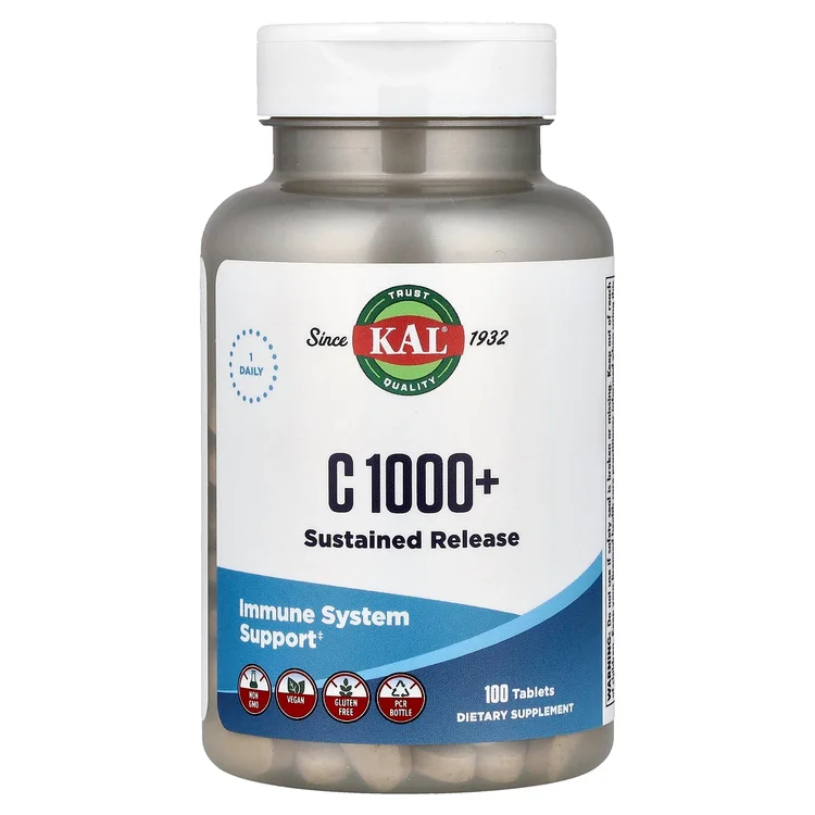 C 1000+, Sustained Release, 100 Tablets image 1