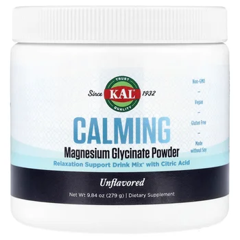 Calming Magnesium Glycinate Powder, Unflavored, 9.84 oz (279 g)