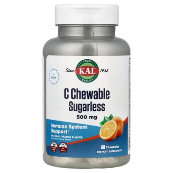 C Chewable Sugarless, Natural Orange, 60 Chewables