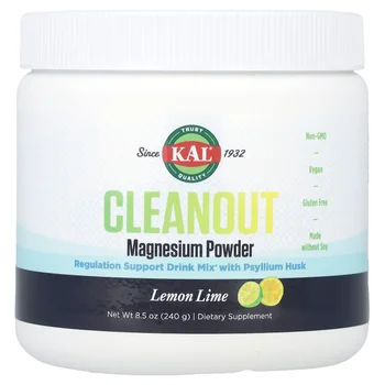 Cleanout Magnesium Powder, Lemon Lime, 8.5 oz (240 g)