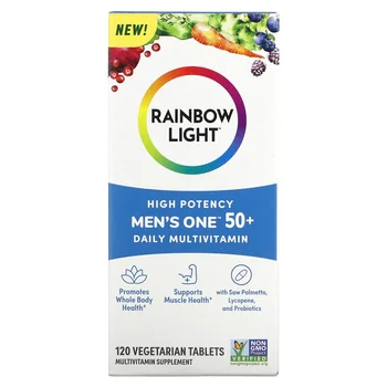 Men's One 50+ Daily Multivitamin, High Potency, 120 Vegetarian Tablets