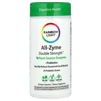 All-Zyme™, Plant Source Enzymes +Probiotics, 90 Vegan Capsules