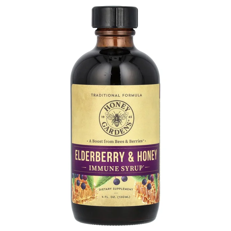 Immune Syrup, Elderberry & Honey, 4 fl oz (120 ml) image 1