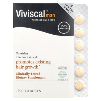 Man, Advanced Hair Health, 180 Tablets
