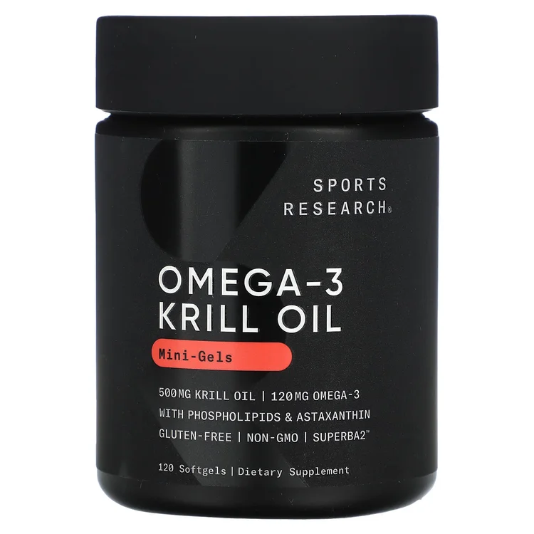 Omega-3 Krill Oil, Mini-Gels, 500 mg, 120 Softgels image 1
