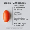Lutein + Zeaxanthin, Plant-Based, 120 Veggie Softgels image 3
