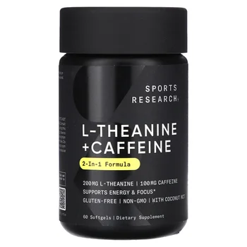 L-Theanine & Caffeine, 2-in-1 Formula, 60 Softgels