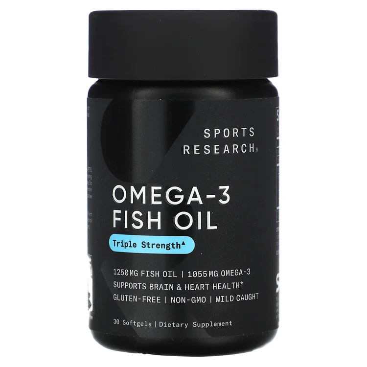 Omega-3 Fish Oil, Triple Strength , 30 Softgels image 1