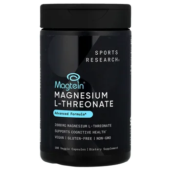 Magtein®, Magnesium L-Threonate, 180 Veggie Capsules (666 mg per Capsule)