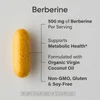 Berberine With Coconut Oil, 500 mg, 90 Softgels image 3