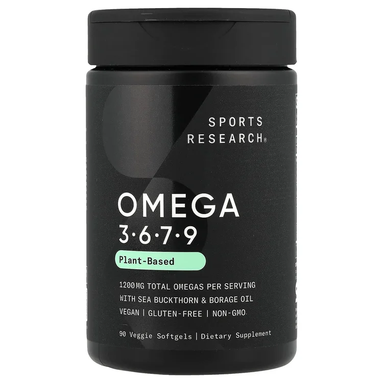 Omega 3-6-7-9, Plant Based , 90 Veggie Softgels image 1