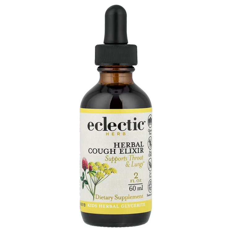 Kids Herbal Glycerite, Herbal Cough Elixir, 2 fl oz (60 ml) image 1