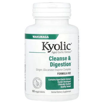 Aged Garlic Extract™, Cleanse & Digestion, Formula 102, 100 Veggie Tablets