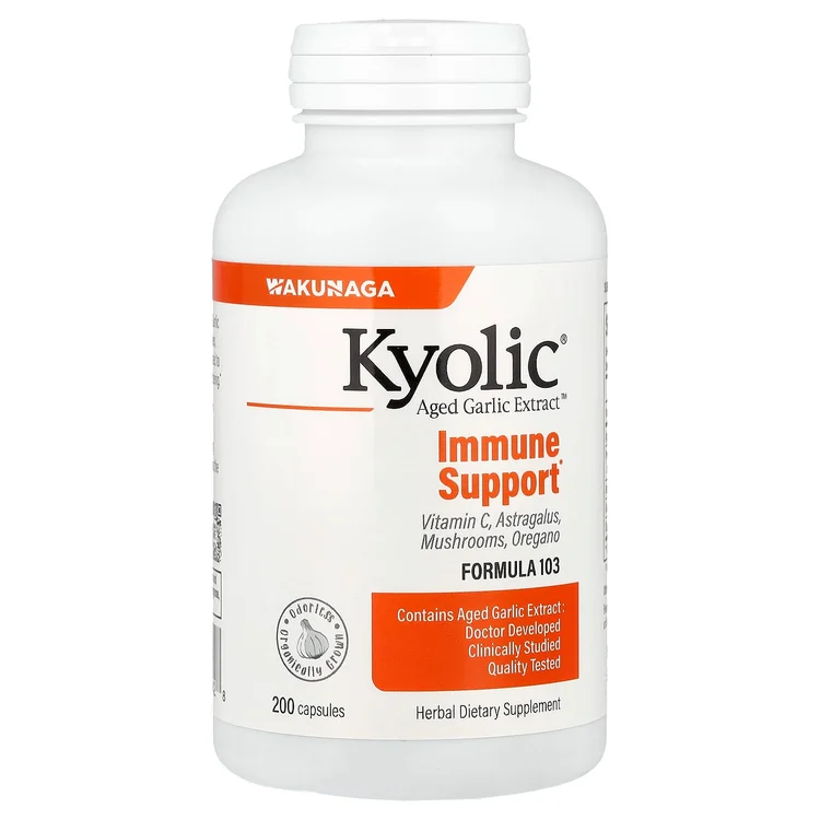 Aged Garlic Extract™, Immune Support, Formula 103, 200 Capsules image 1