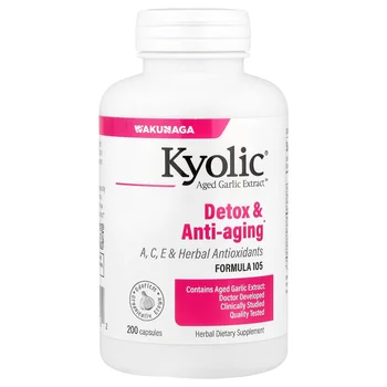 Aged Garlic Extract™, Detox & Anti-Aging, Formula 105, 200 Capsules