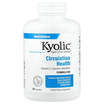 Aged Garlic Extract™, Circulation Health, Formula 106, 300 Capsules