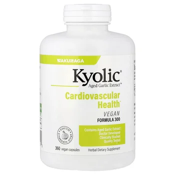 Aged Garlic Extract™, Cardiovascular Health, Vegan Formula 300, 360 Vegan Capsules (300 mg per Capsule)