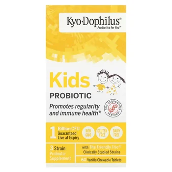 Kids Probiotic, Vanilla, 1 Billion CFU, 60 Chewable Tablets