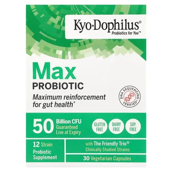 Kyo-Dophilus®, Max Probiotic, 50 Billion CFU, 30 Vegetarian Capsules