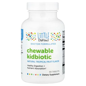 Chewable Kidbiotic, Natural Tropical Fruit, 90 Tablets