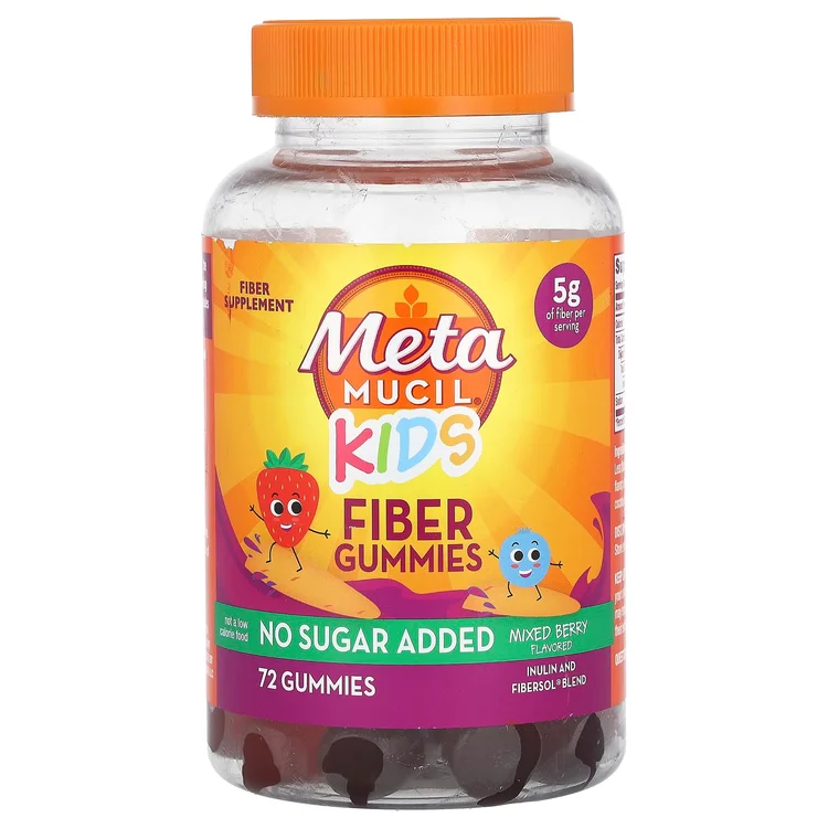 Kids, Fiber Gummies, Mixed Berry, 72 Gummies image 1