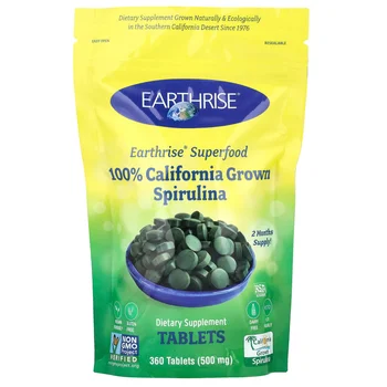 100% California Grown Spirulina, 500 mg, 360 Tablets