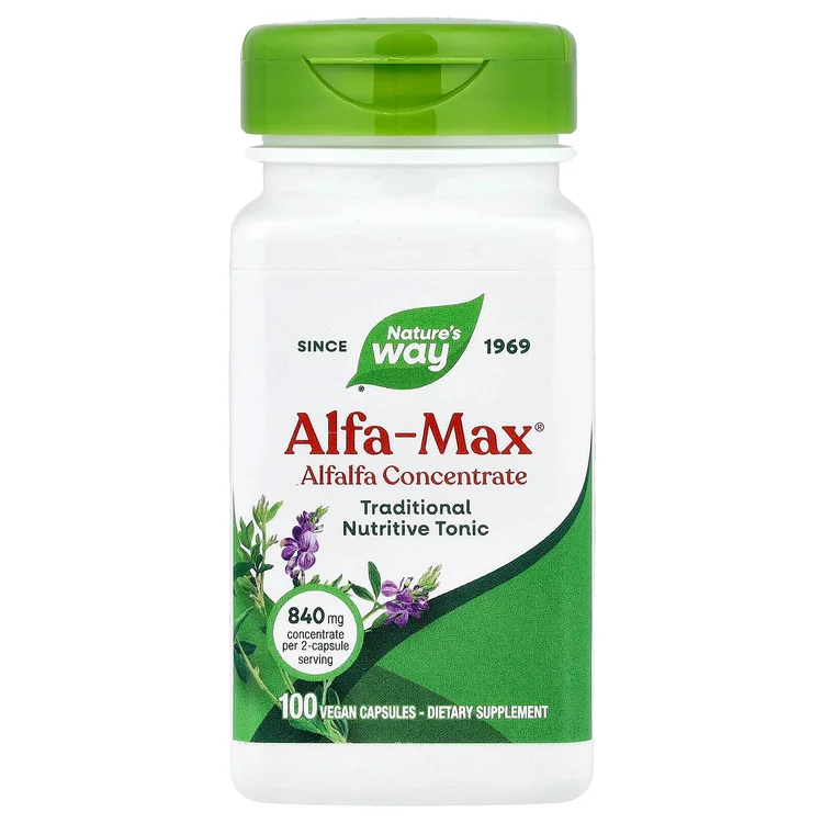 Alfa-Max®, Alfalfa Concentrate, 100 Vegan Capsules image 1